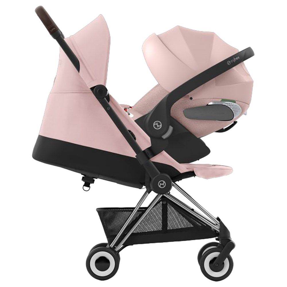 Cybex - Coya Matt Black Stroller - Peach Pink