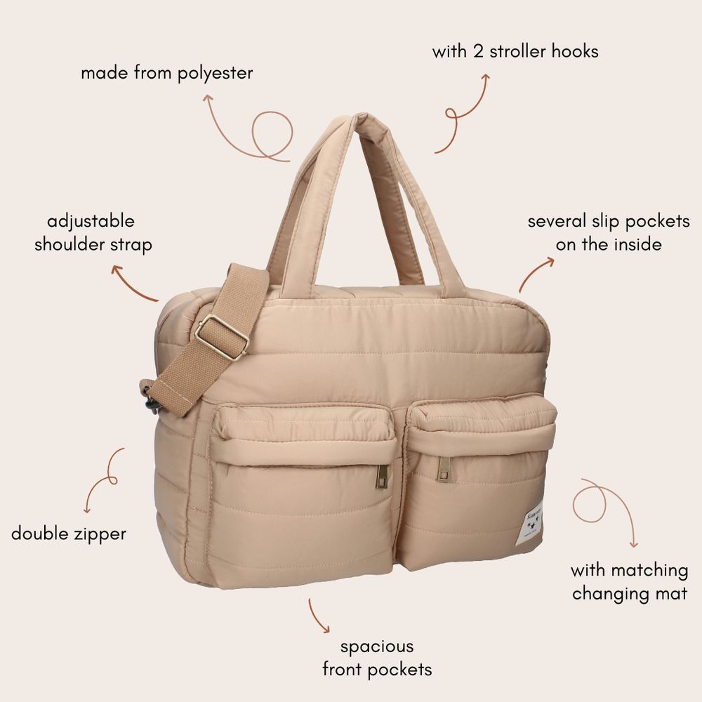 Kidzroom - Care Vienna Diaper Bag - Beige