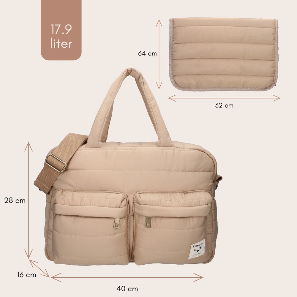 Kidzroom - Care Vienna Diaper Bag - Beige