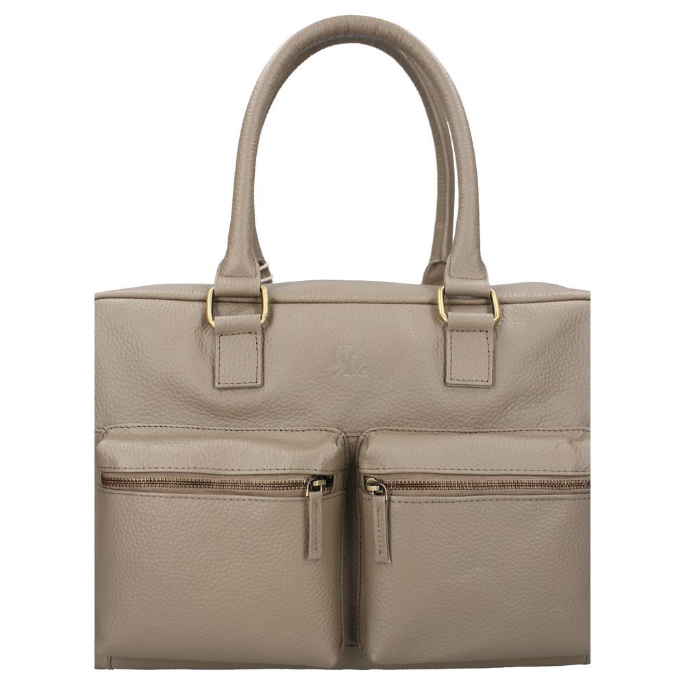 Kidzroom - Care Vienna Lovely Leather Diaper Bag - Taupe