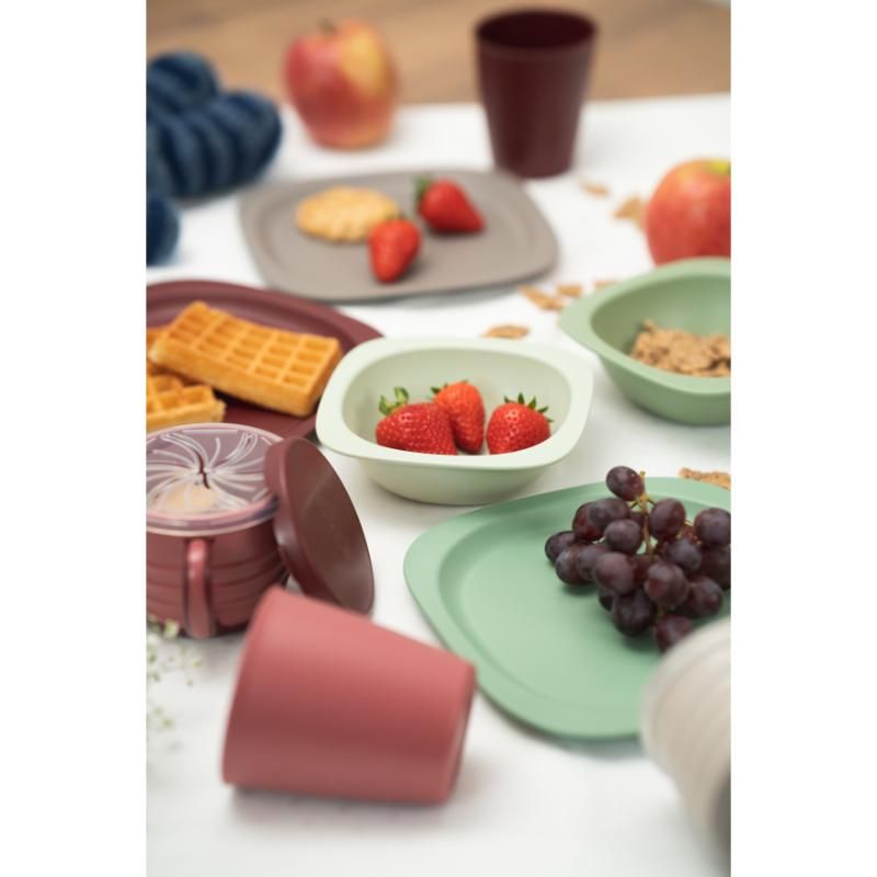 Nip - Eco-Friendly Baby Food Plate for Toddlers 2pcs - Grey