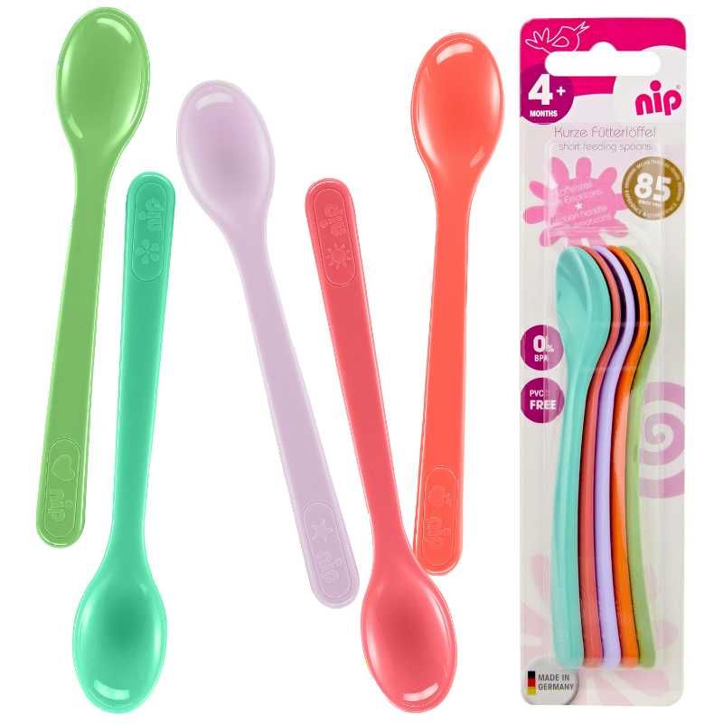 Nip - Short Feeding Spoon - 5pcs