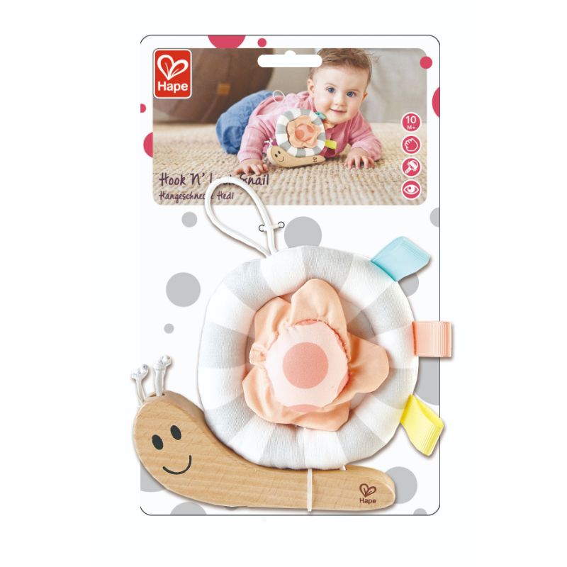 Hape - Hook N' Look Snail Hanging Toy