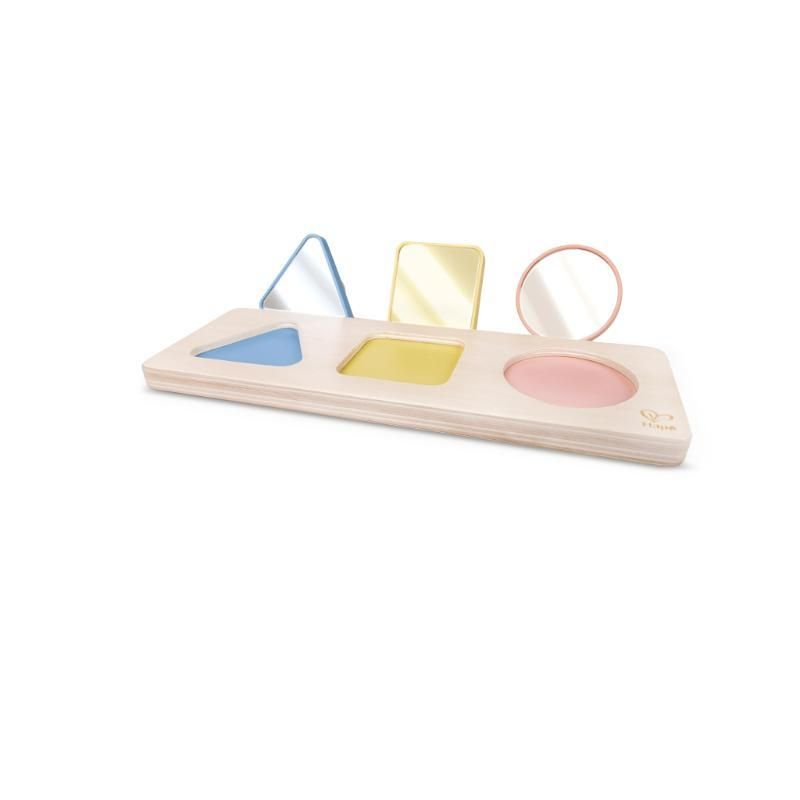 Hape - Wooden Montessori Mirror Shape Puzzle - 3pcs