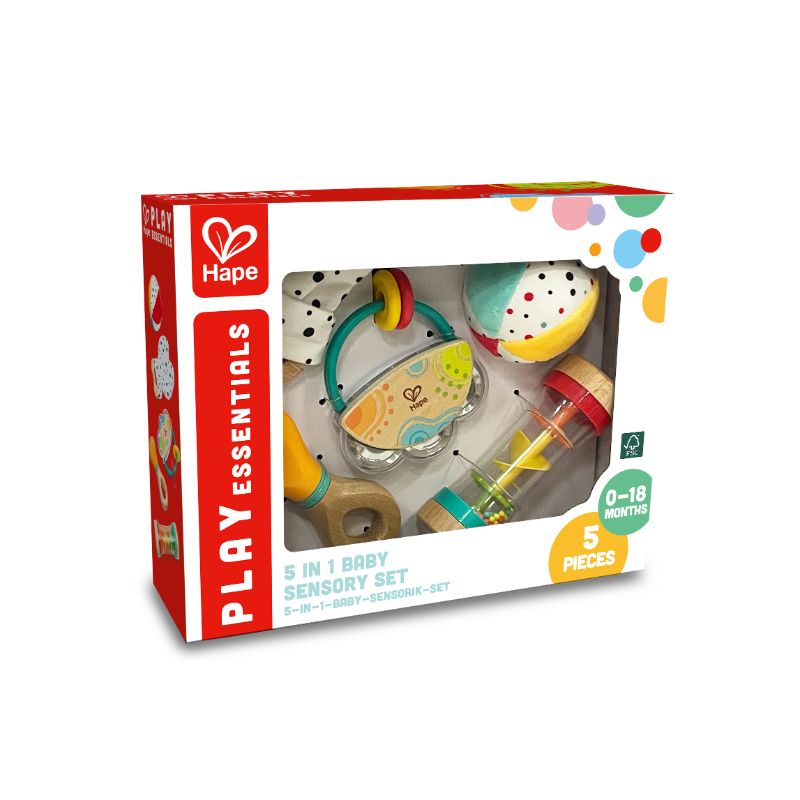 Hape - 5-In-1 Baby Sensory Set