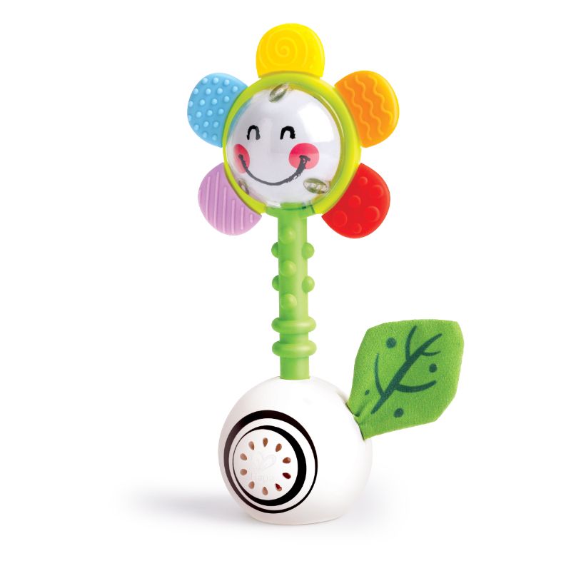 Hape - Shake And Sparkle Flower Rattle