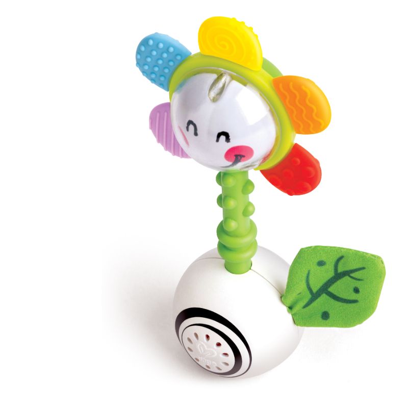 Hape - Shake And Sparkle Flower Rattle