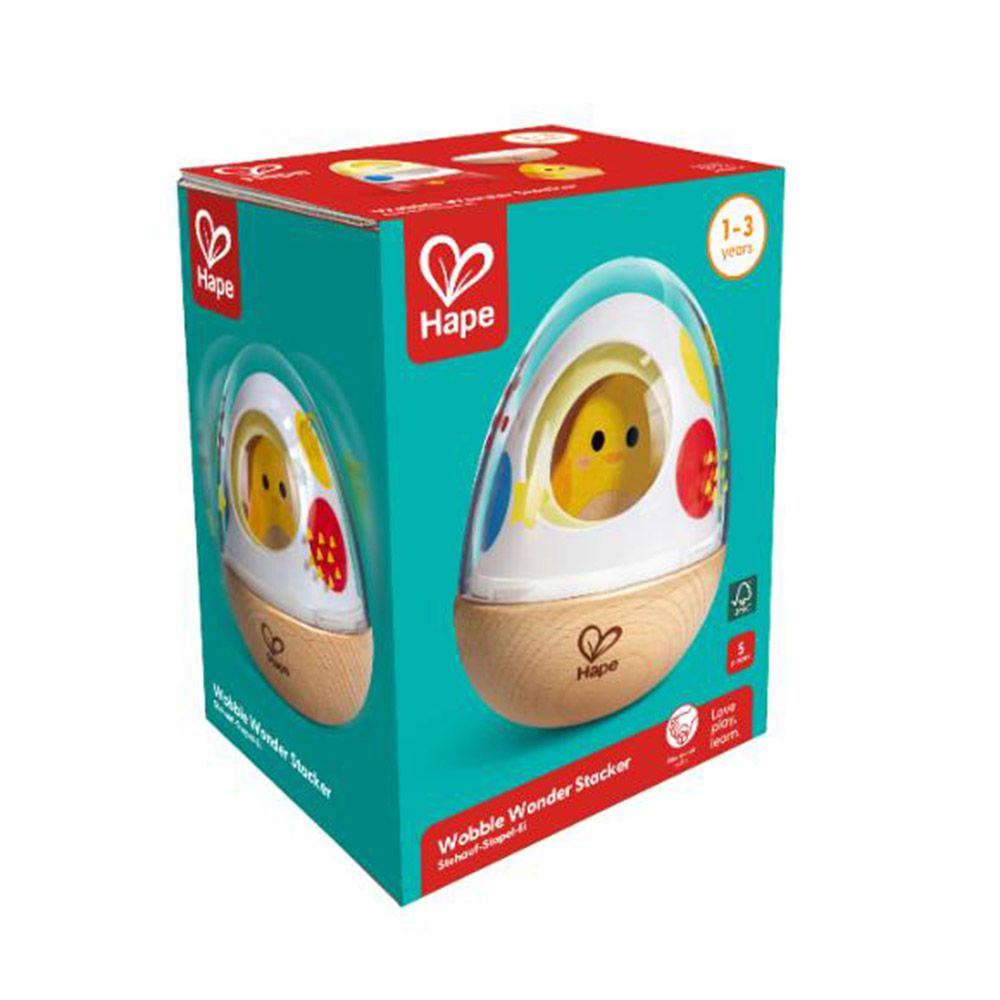 Hape - Wobble Wonder Egg Stacker - 5 pcs