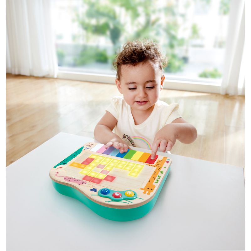 Hape - 3-in-1 Dynamic Pixel Piano With Lights Musical Instrument