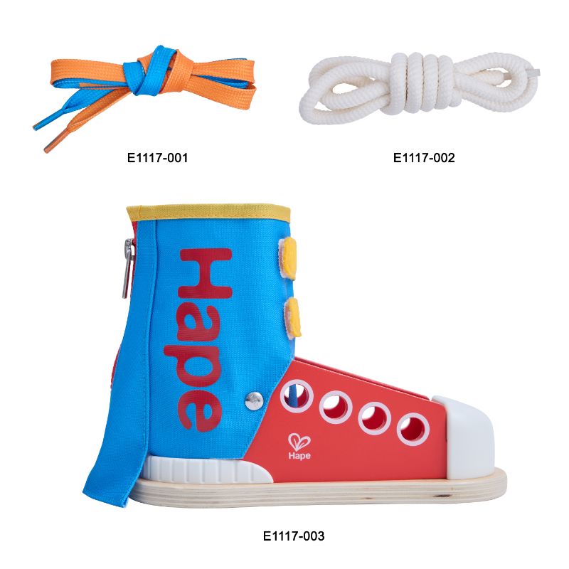 Hape - Lacing Sneaker - Learn To Tie A Shoe Educational Toy