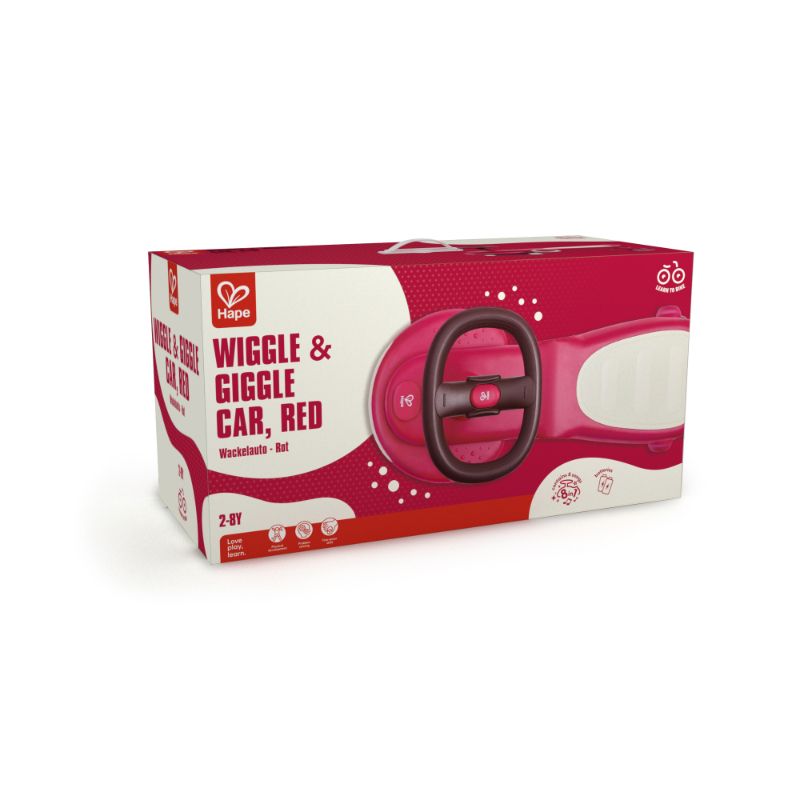 Hape - Wiggle And Giggle Car - Red