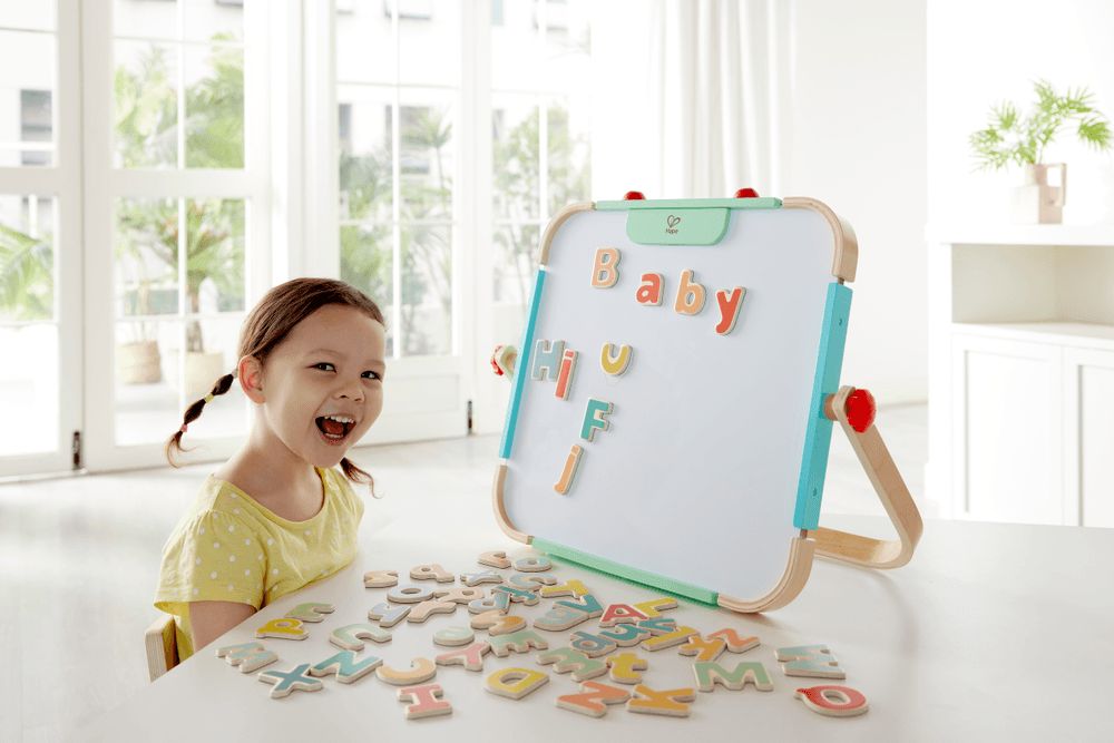 Hape - Wooden Magnetic Alphabet - 52pcs