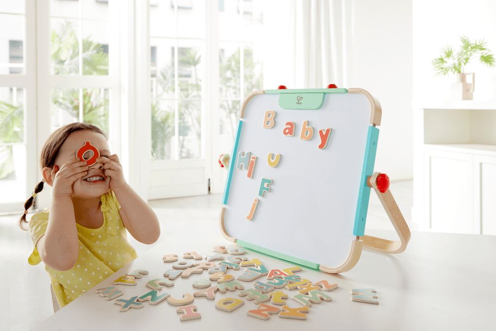 Hape - Wooden Magnetic Alphabet - 52pcs