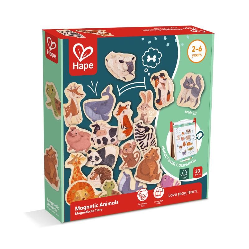 Hape - Wooden Magnetic Animals - 30pcs