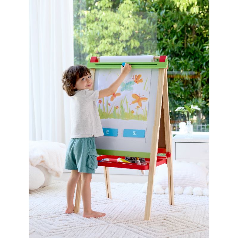 Hape - Little Artist's 4-In-1 Adjustable Height Double Sided Easel