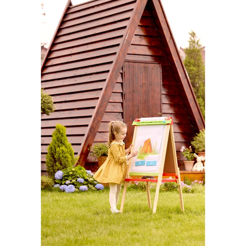 Hape - Little Artist's 4-In-1 Adjustable Height Double Sided Easel