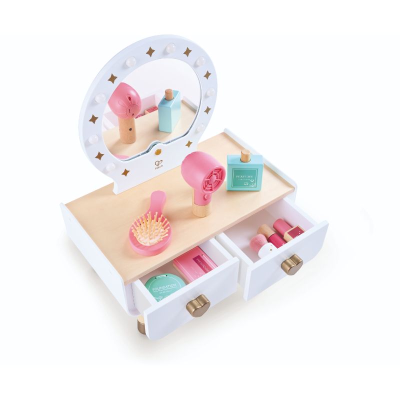 Hape - My Stylish Dressing Table Wooden Vanity For Girls 14-Piece Set