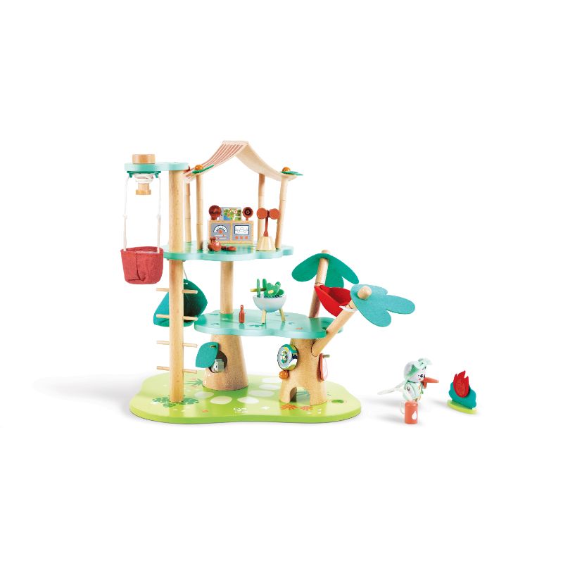 Hape - Kiki's Treehouse Headquarters Playset - 21 Pcs