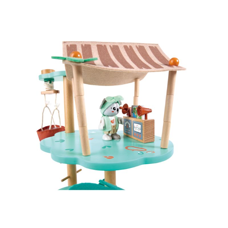 Hape - Kiki's Treehouse Headquarters Playset - 21 Pcs