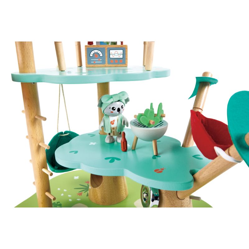 Hape - Kiki's Treehouse Headquarters Playset - 21 Pcs