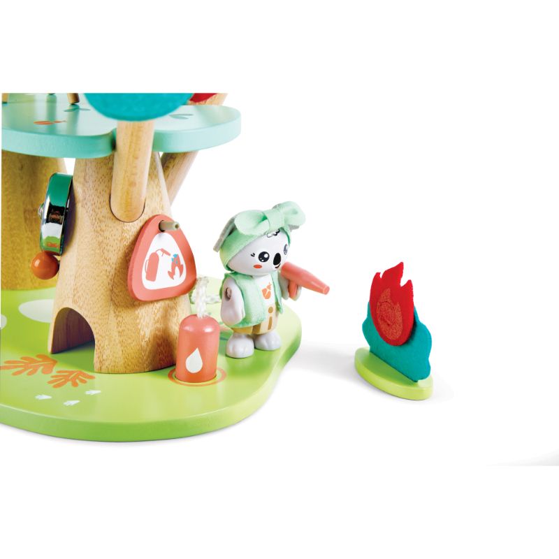 Hape - Kiki's Treehouse Headquarters Playset - 21 Pcs