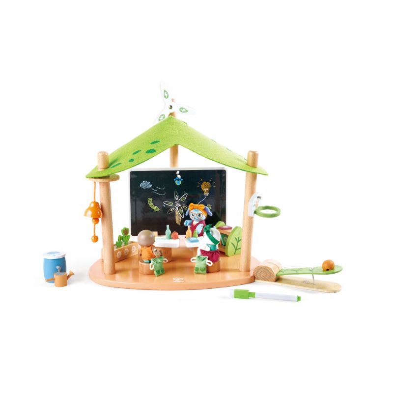 Hape - Green School Pretend Playset - 36 Pcs