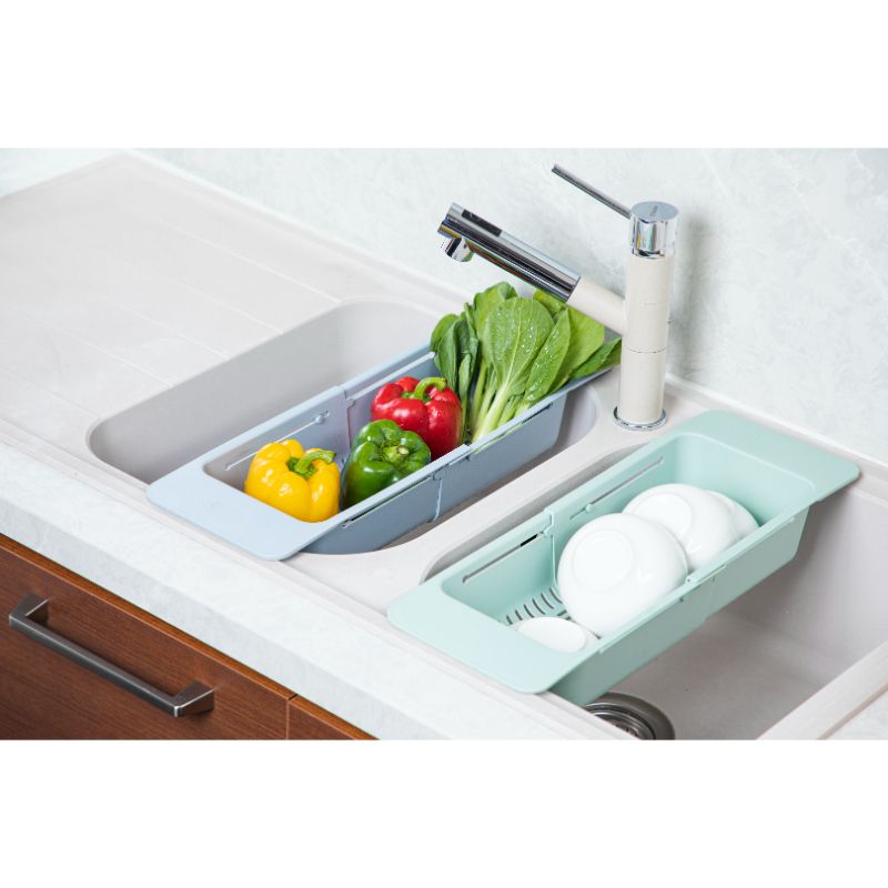 Inochi - Yoko Adjustable Over The Sink Dish Drying Rack - Grey