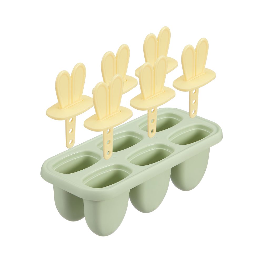 Inochi - Kari Bunny Ice Cream Pop Mold With 6 Slots - Green