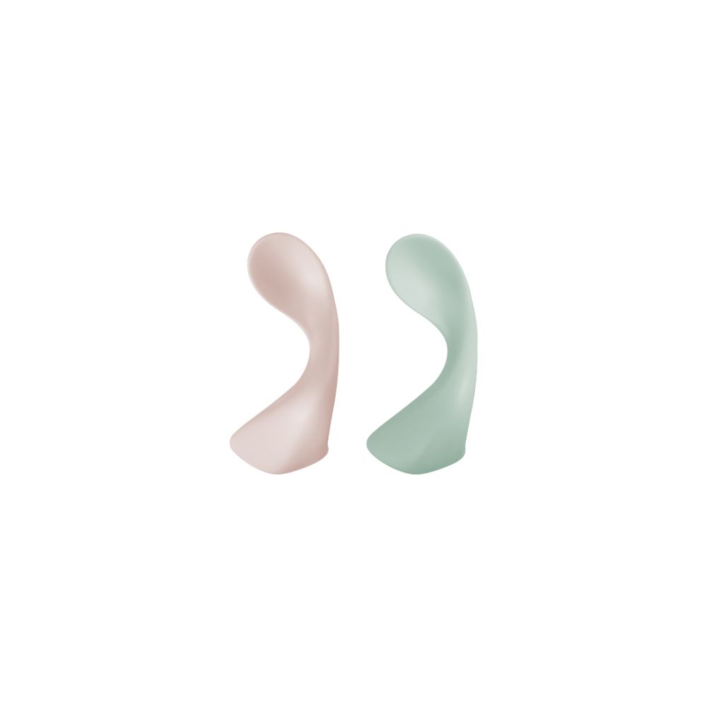 Inochi - Amori Training Spoons - 2pc Set - Light Pink & Tea Green