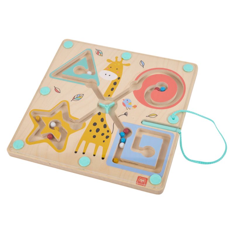 Eurekakids - Wooden Magnetic Circuit Ball Maze With Wand