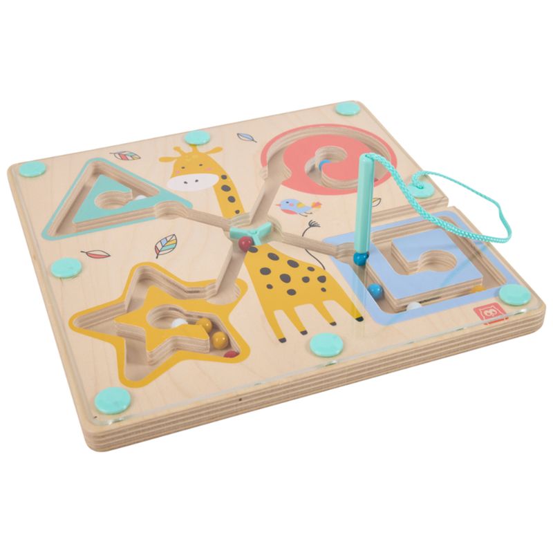 Eurekakids - Wooden Magnetic Circuit Ball Maze With Wand