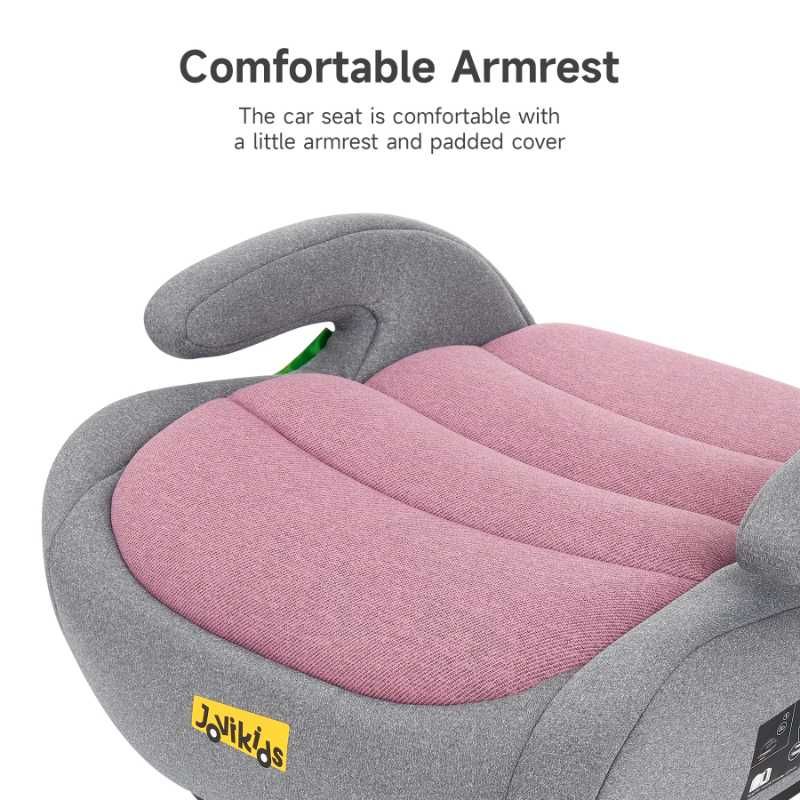 Jovikids - Ohho I-Size Booster Car Seat for Car ISOFIX 6-12Y - Pink