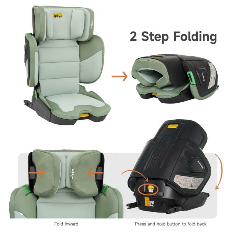 Jovikids - Rober i-Size Booster Car Seat ISOFIX Cabin Size - Green