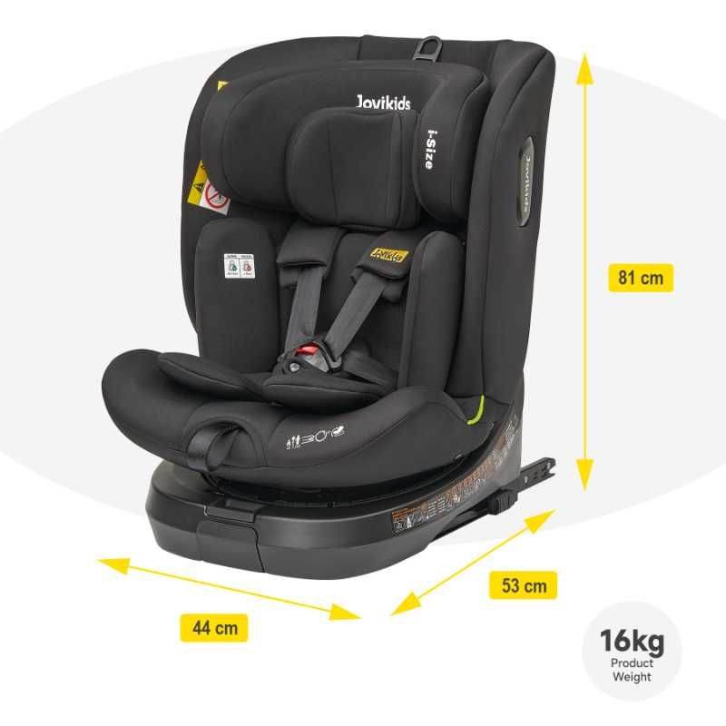 Jovikids - Ranger TT ISOFIX 360 Rotating Car Seat I-size - Black