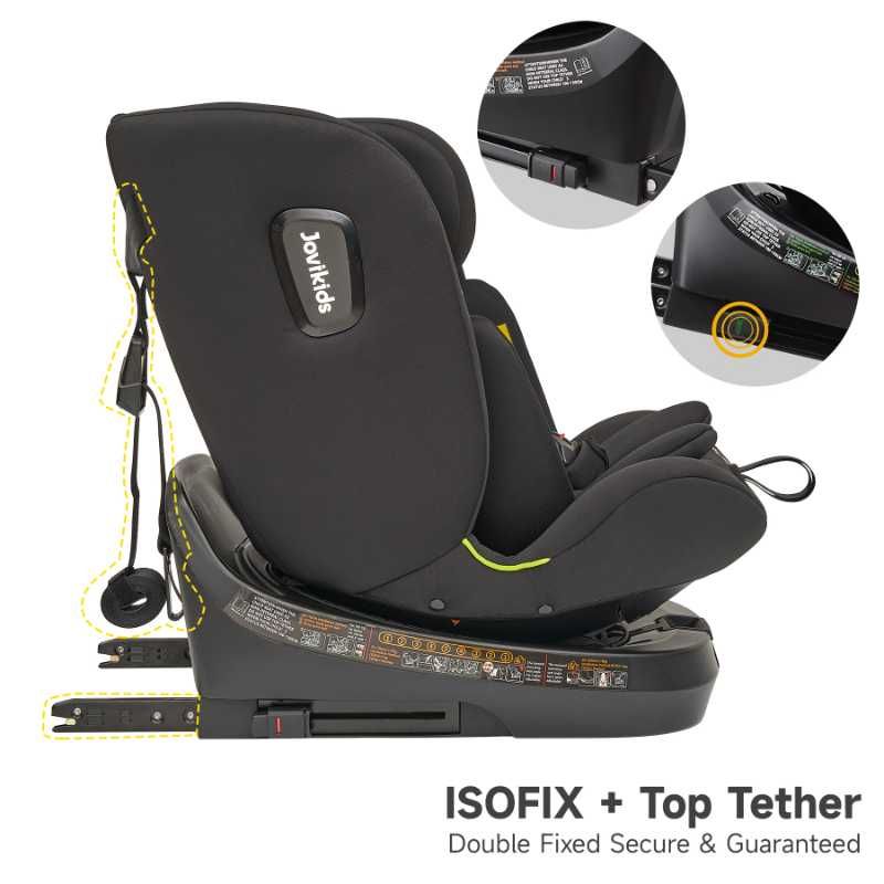 Jovikids - Ranger TT ISOFIX 360 Rotating Car Seat I-size - Black