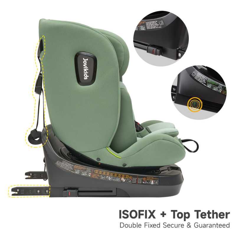 Jovikids - Ranger TT ISOFIX 360 Rotating Car Seat I-size - Green