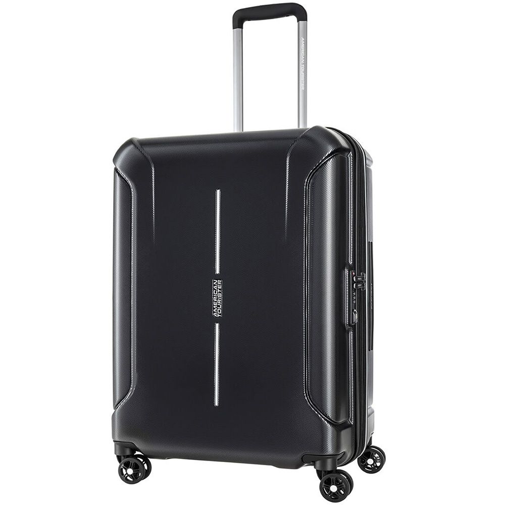 American Tourister - Technum Next Spinner Hard Cabin Luggage Bag - 55cm - Black