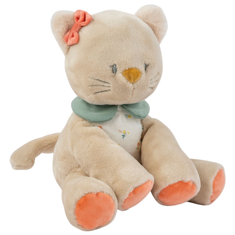 Nattou - Cuddly Fluffy Toy - Cat Lana - 22 cm