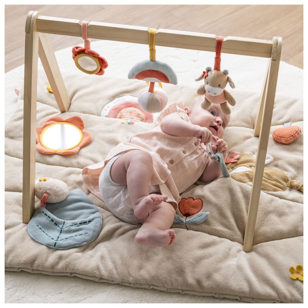 Nattou - Mila Zoe And Lana Activity Mat For Wooden Arch