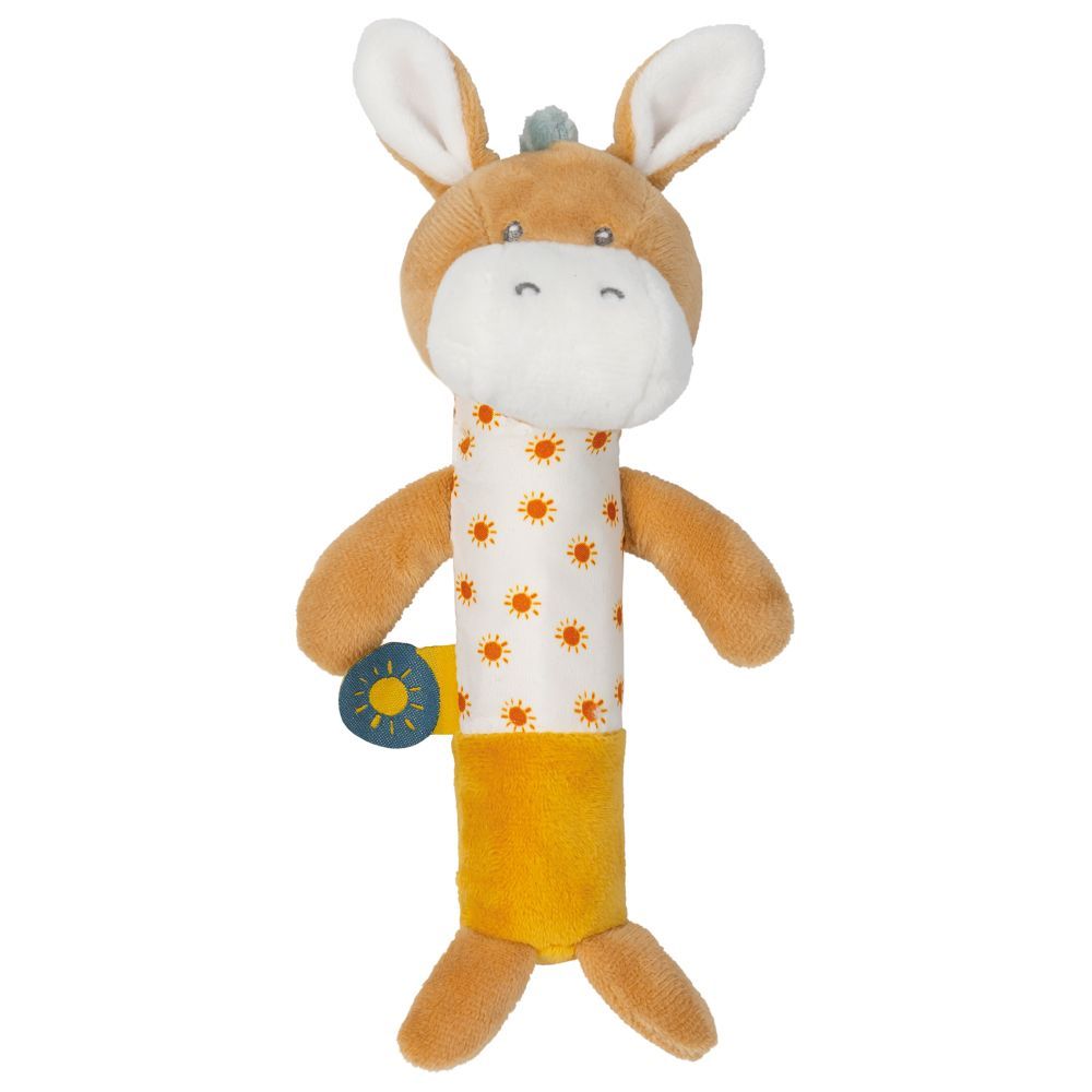 Nattou - Cri Cri Cuddle Toy - Donkey Leo - 7 cm