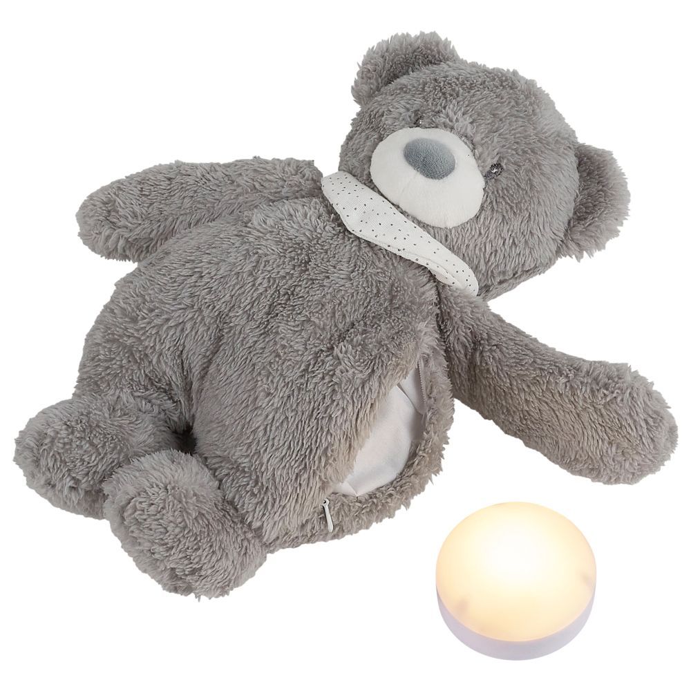 Nattou - Veilleuses Nightlight Sleepy Bear Cuddly Toy - Grey