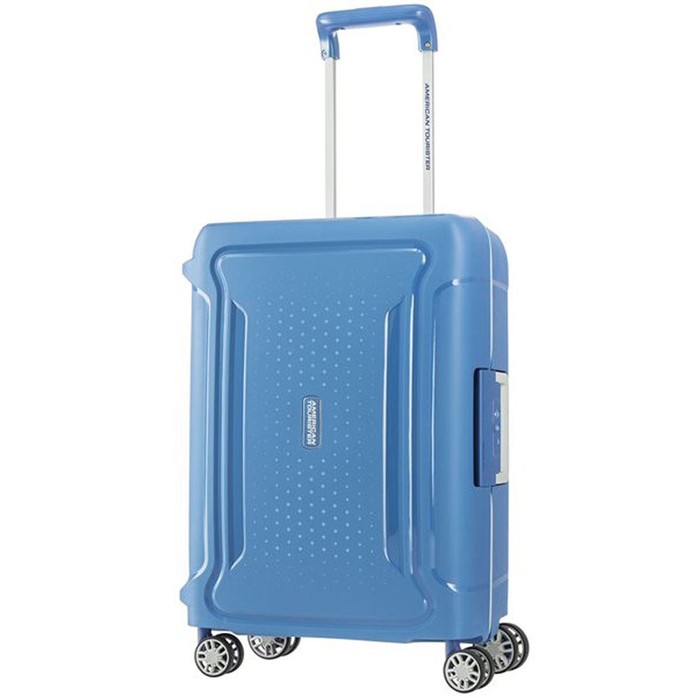 American Tourister - Tribus Spinner Hard Cabin Luggage Bag - 55cm - Sky Blue