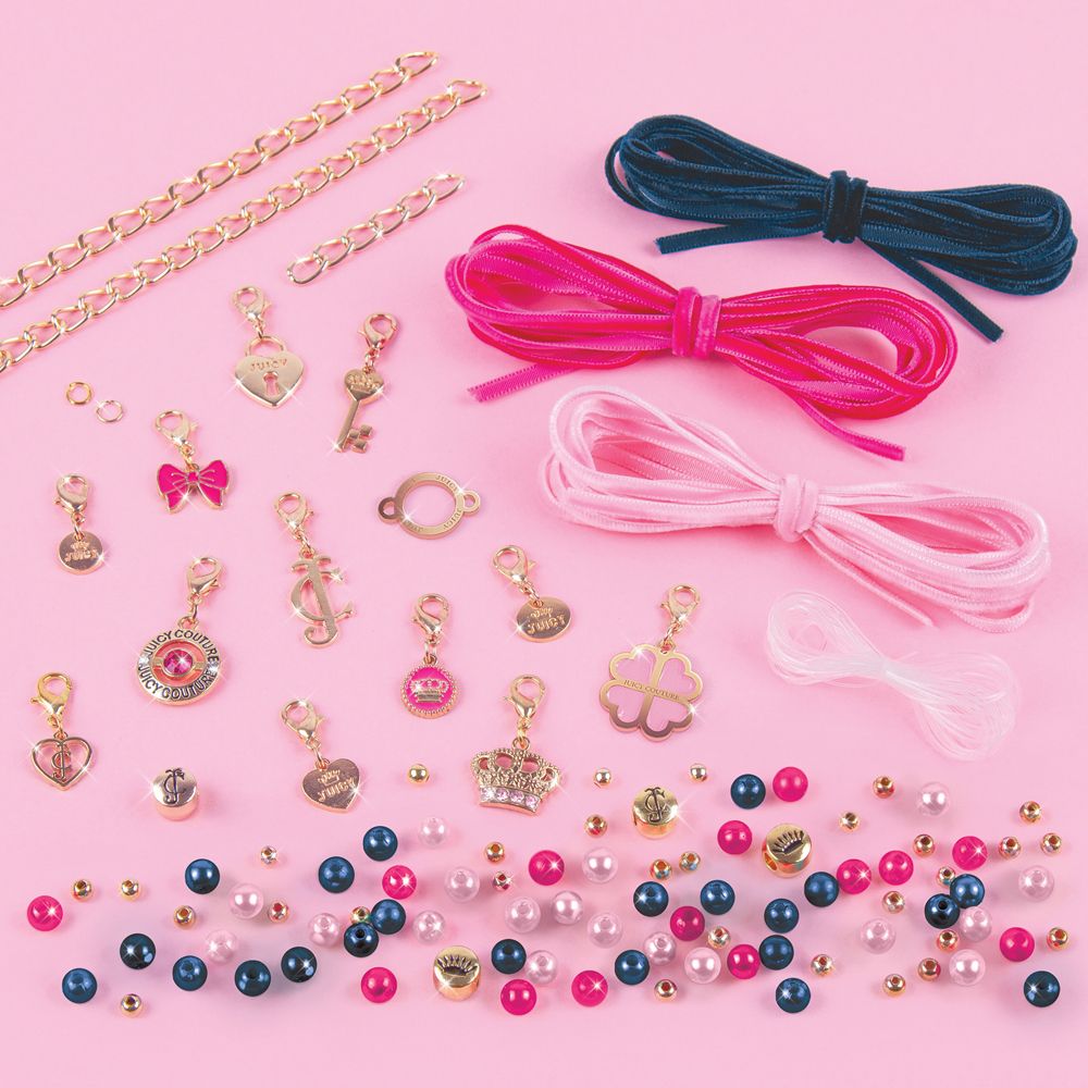 Juicy Couture - Make It Real -  Charmed By Velvet And Pearls Bracelet Kit - 115pcs