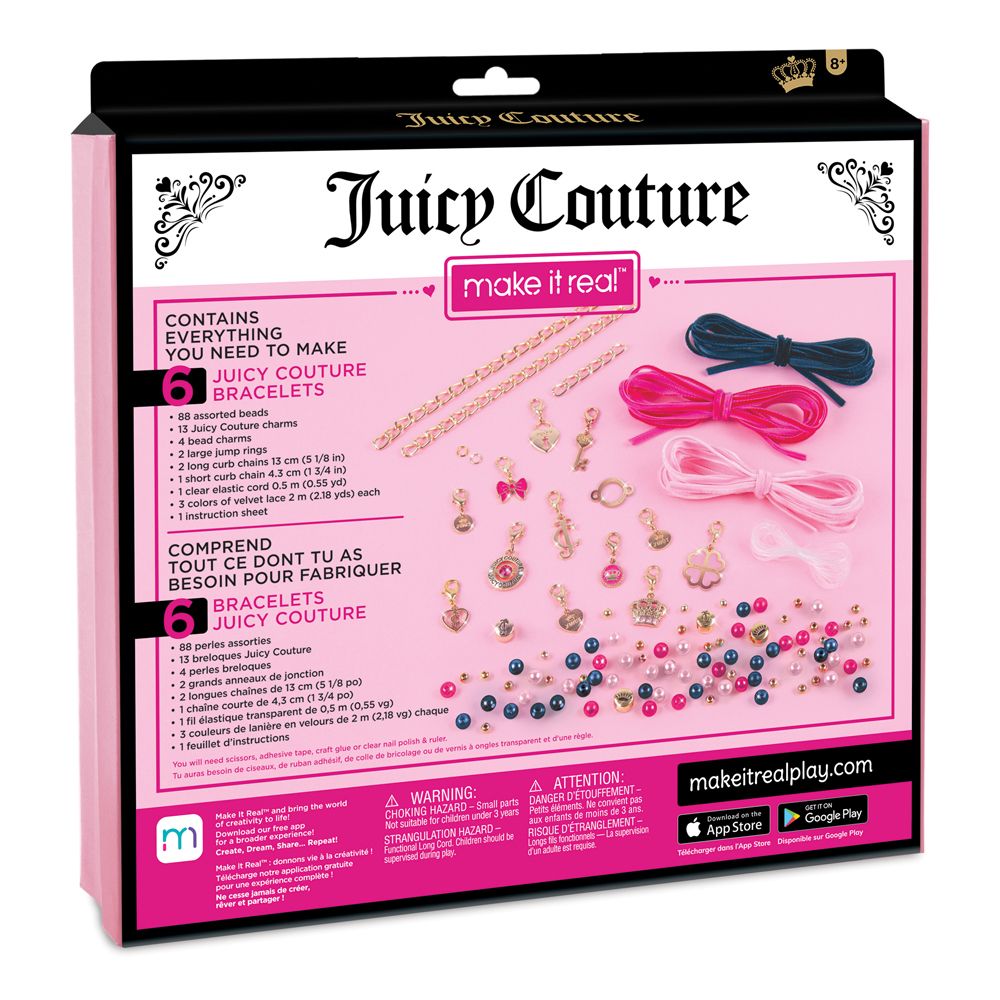 Juicy Couture - Make It Real -  Charmed By Velvet And Pearls Bracelet Kit - 115pcs