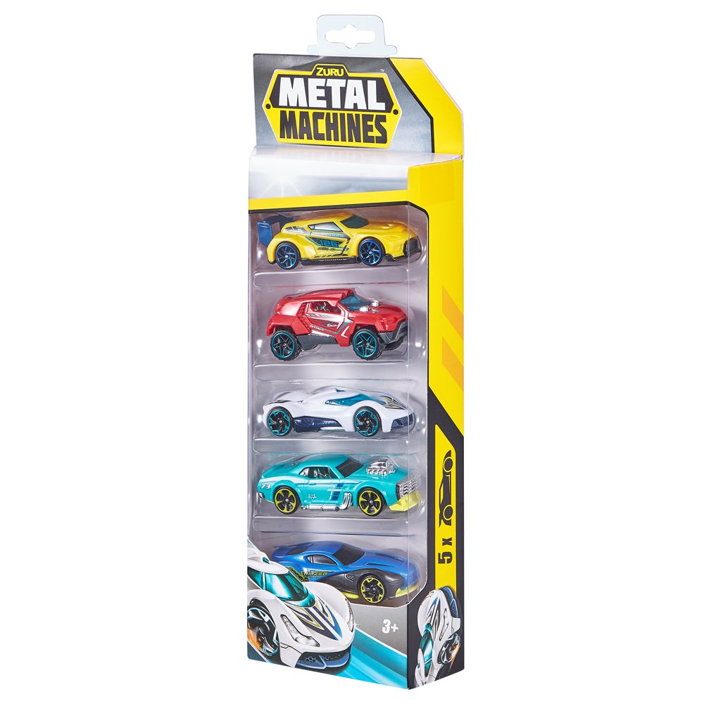 Zuru - Metal Machines Mini Racing Cars Toy S2 - Pack Of 5 - Color/Style May Vary