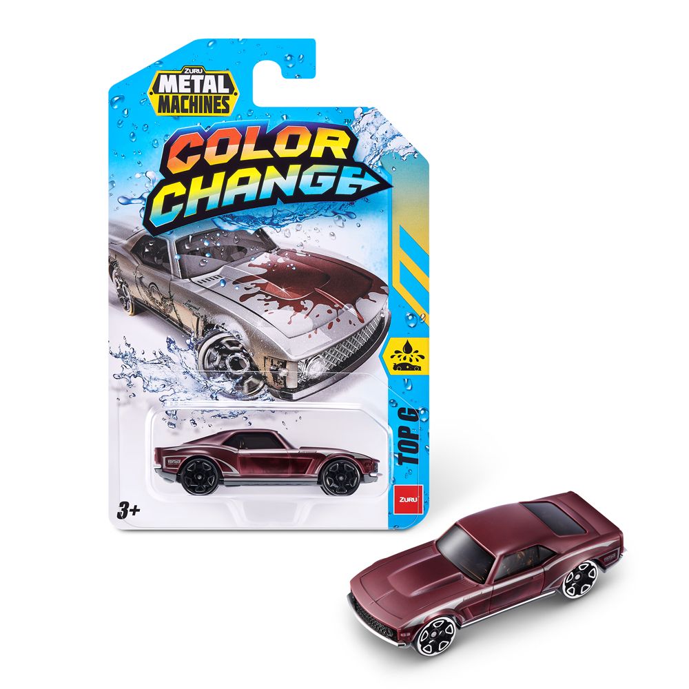 Zuru - Metal Machines Color Change Mini Racing Car Toy S4 1pc - Color/Style May Vary