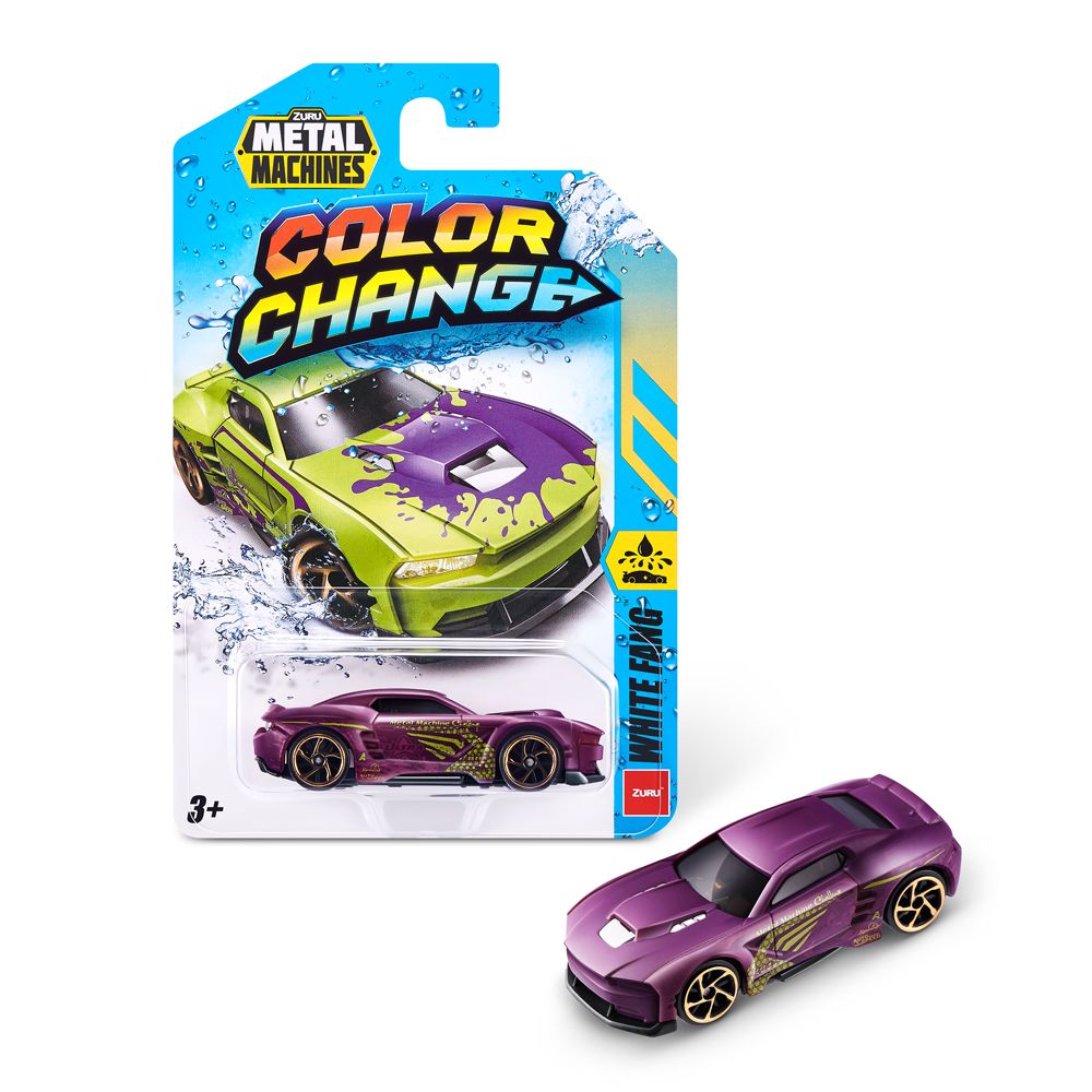 Zuru - Metal Machines Color Change Mini Racing Car Toy S4 1pc - Color/Style May Vary