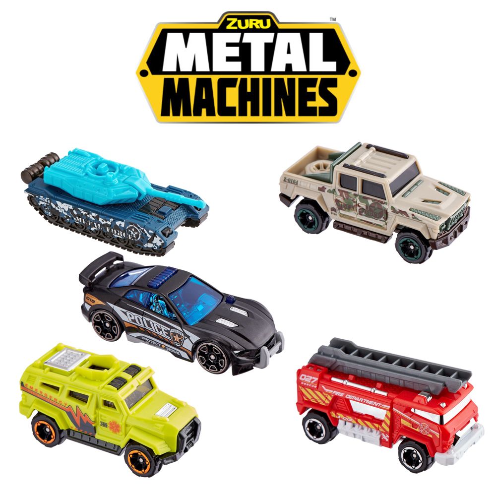 Zuru - Metal Machines City Force Pack X 5 Mini Cars Toy Series 2