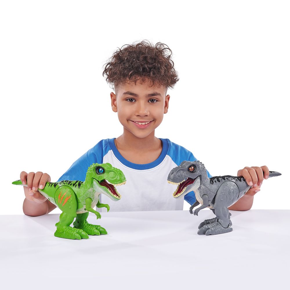 Zuru - Robo Alive Attacking T-Rex Series 2 - Dinosaur Robotic Toy - Green