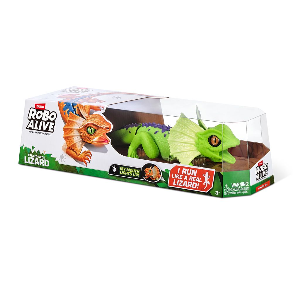 Zuru - Robo Alive Robotic Pet - Frilled Neck Lizard - Green